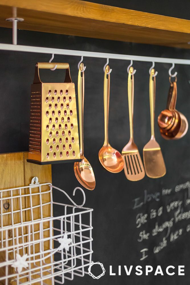 hanging kitchen utensils