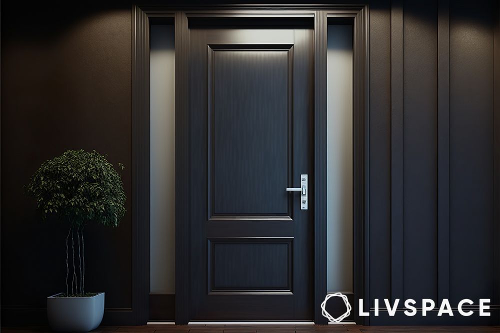 simple-scratchproof-modern-black-door-wooden