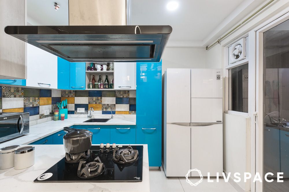 blue cabinets for kitchen