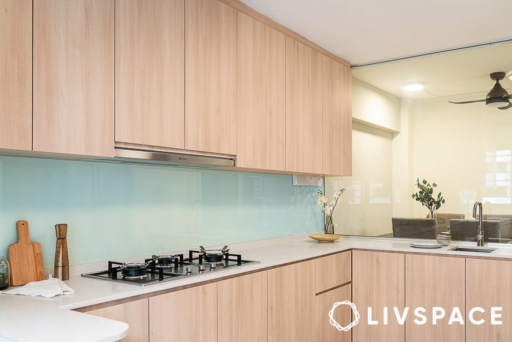 glass backsplash for kitchen