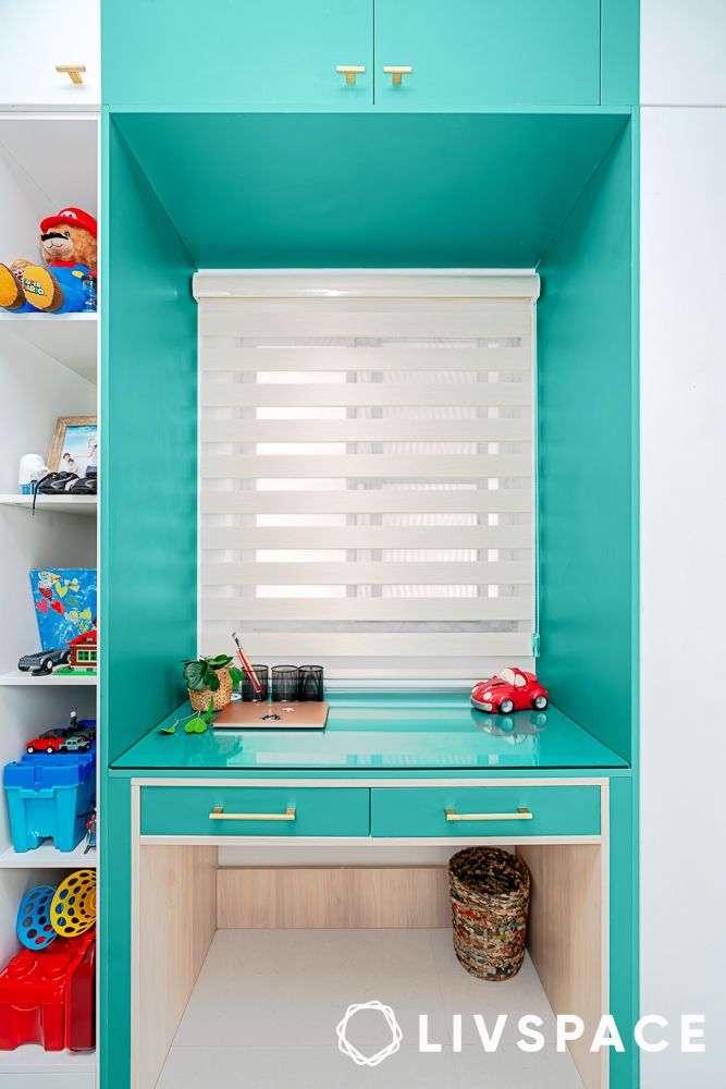 study table wardrobe design