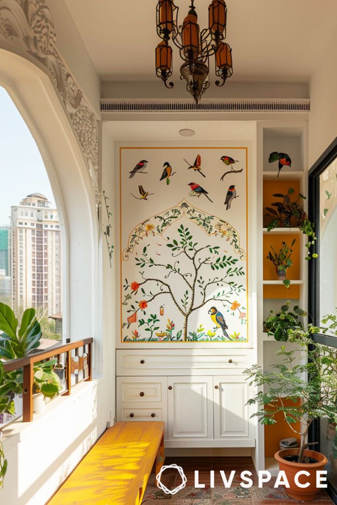 modern indian interior design for balcony