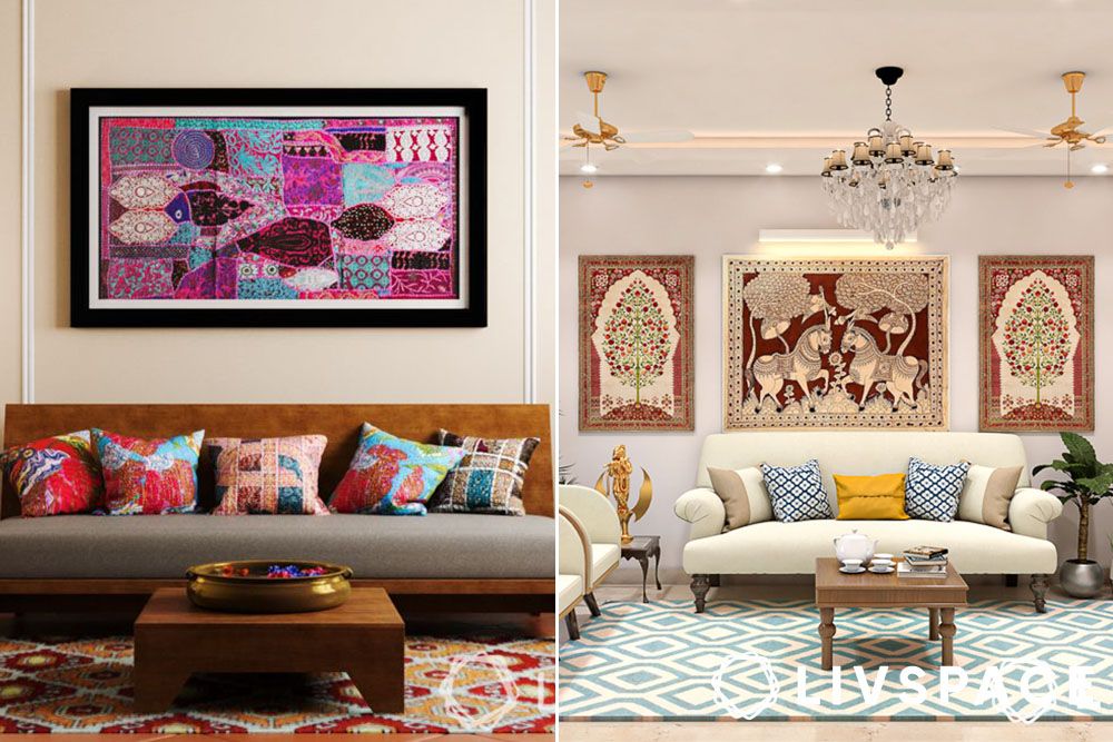 indian interior design with desi patchwork