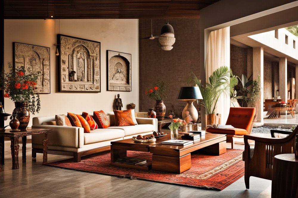 indian interior design living room