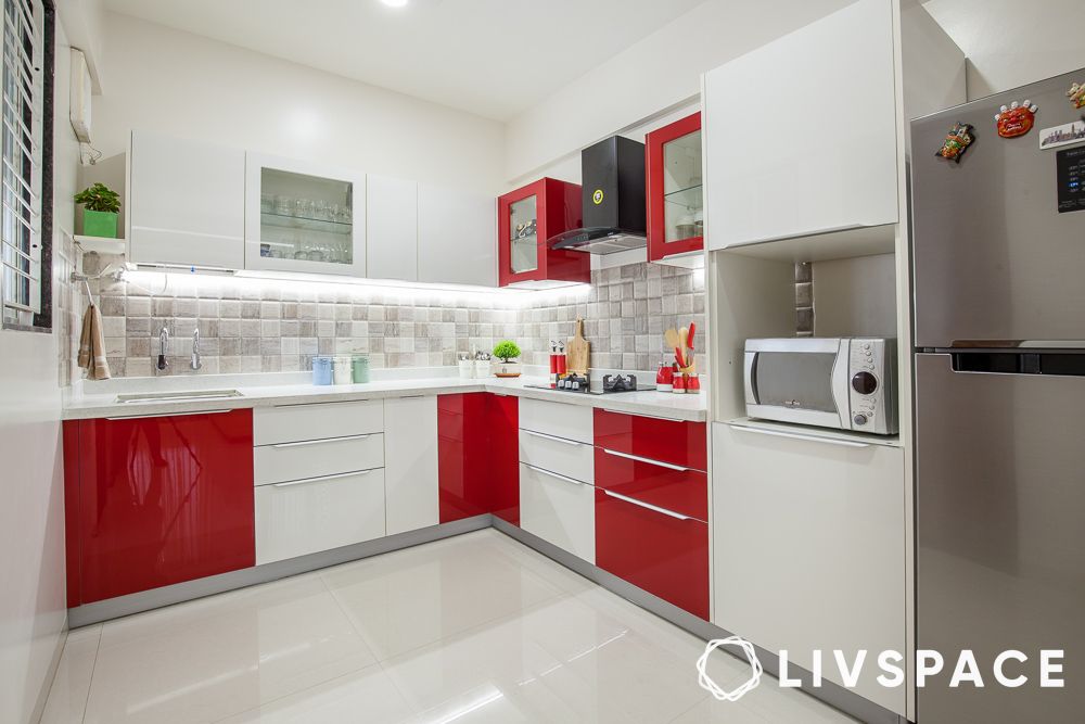 modular kitchen cost in mumbai l shaped