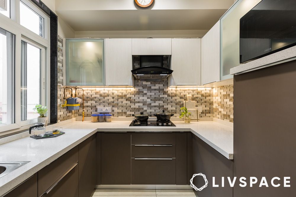 u shaped modular kitchen cost in mumbai