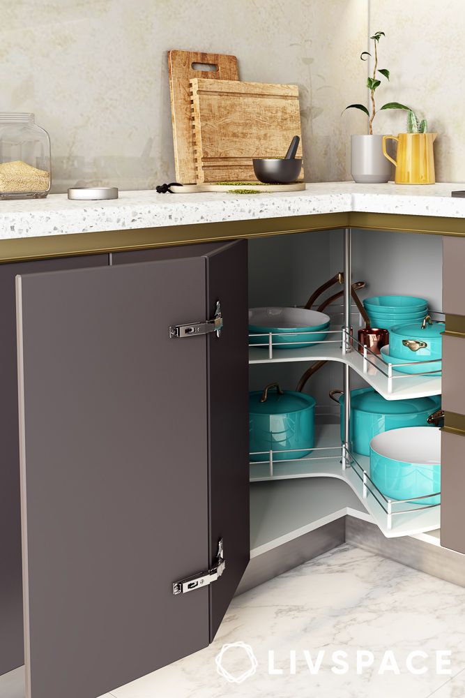 corner cabinets modular kitchen price in india
