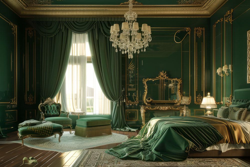 sage green paint colours in a victorian bedroom