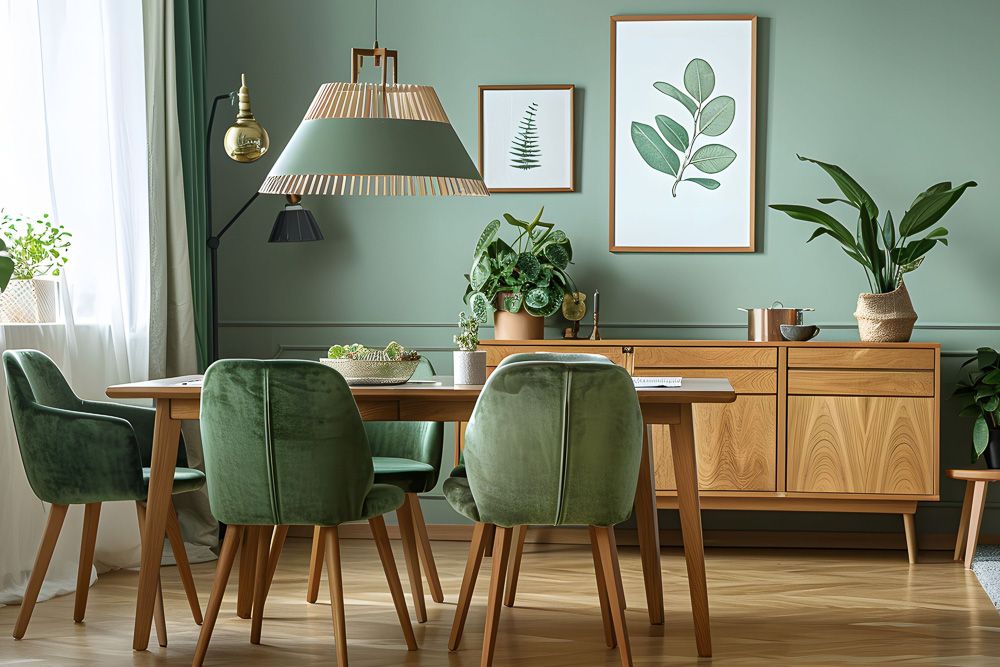 sage green colour schemes with beige