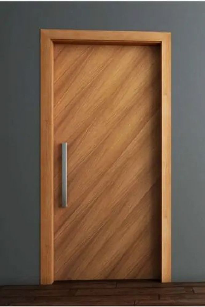 Flat Cut veneer wood flush door design