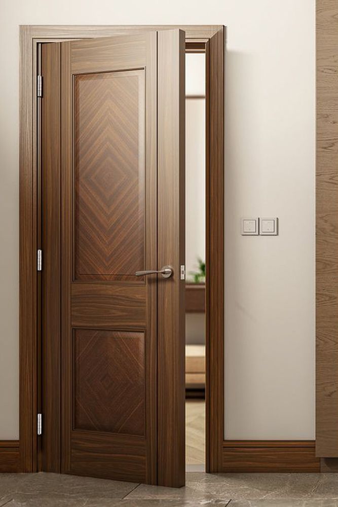 Engineered veneer door design
