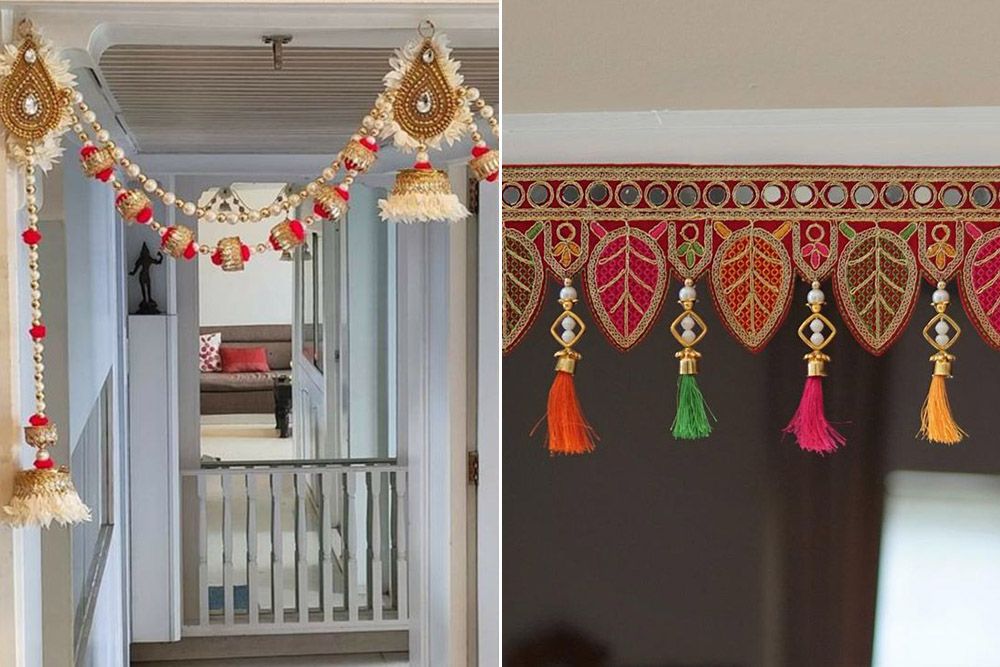 toran or bandhanwar as dussehra decoration ideas for home