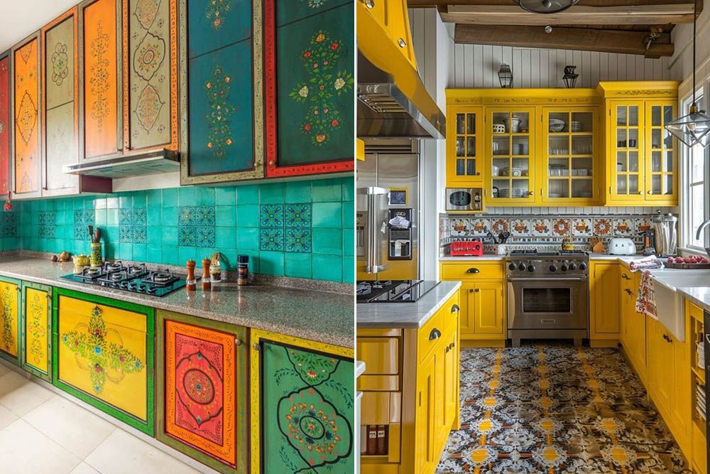 Kitchen renovation idea in Dussehra colours