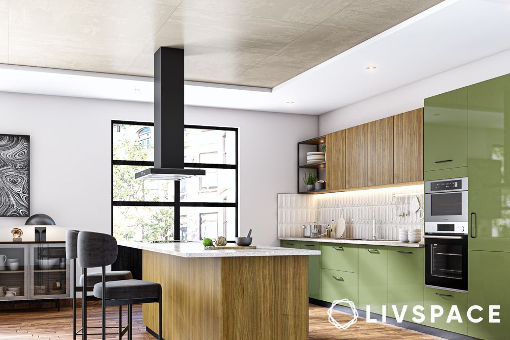 kitchen pop designs with an industrial touch