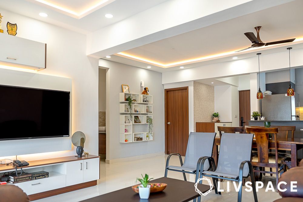 10 lakh house design with creative lighting options