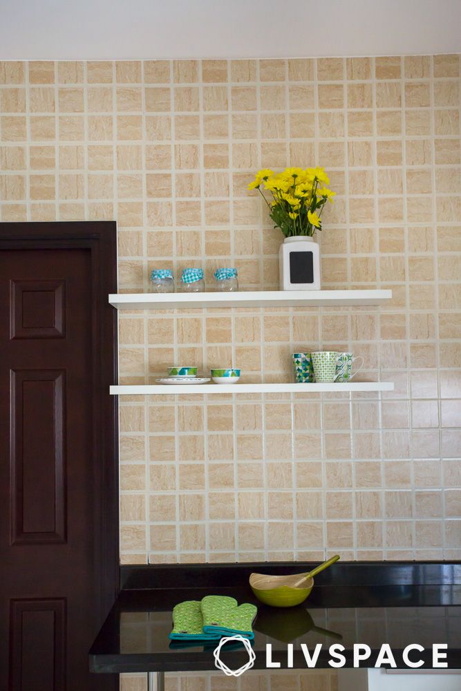 floating shelves for modular kitchen in bangalore