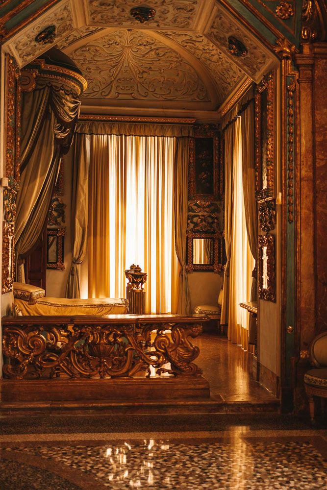 luxury designer home decor in an ornamented bedroom