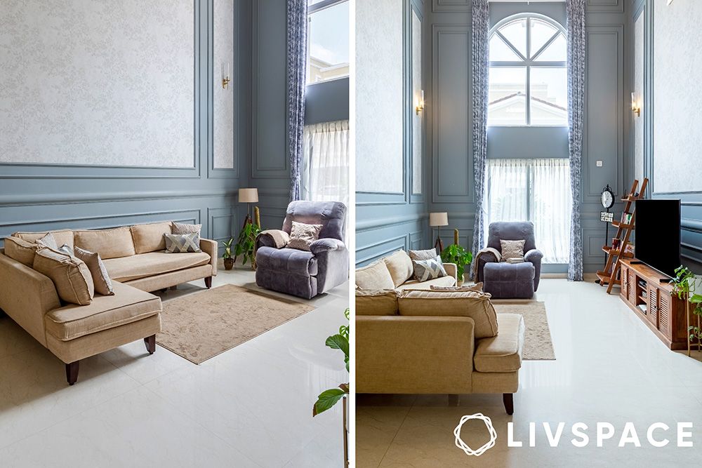 luxury house interior with European influences