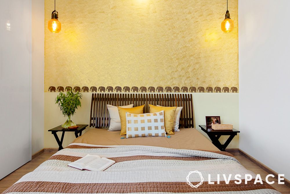 metallic texture gold paint colour for wall