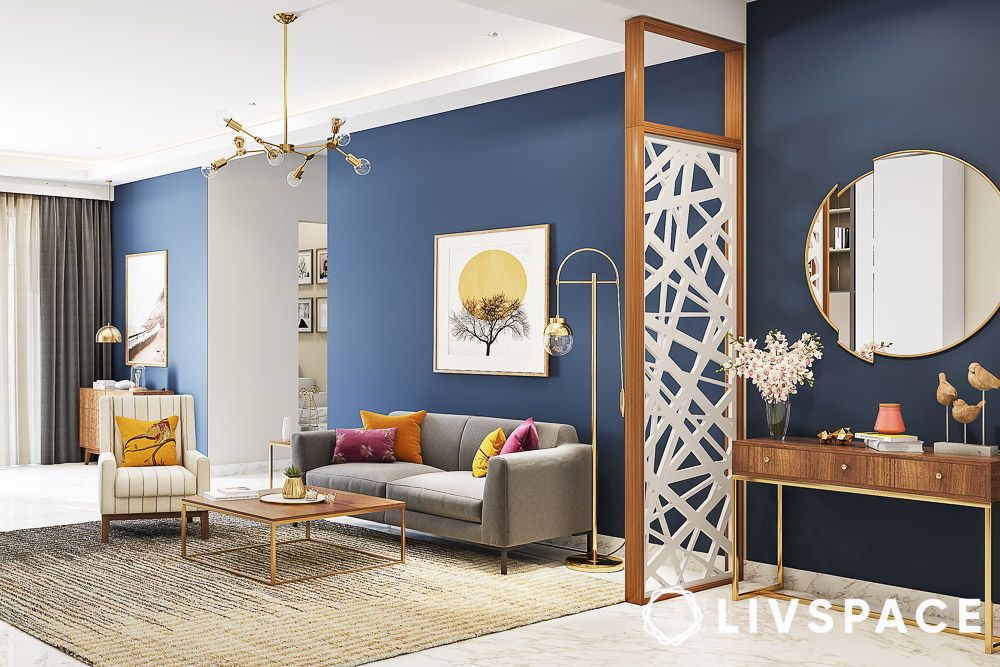 use a wooden frame for an earthy touch