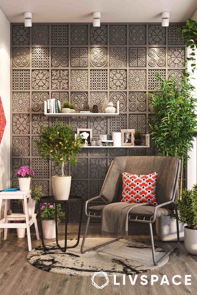 balcony accent wall CNC cutting design