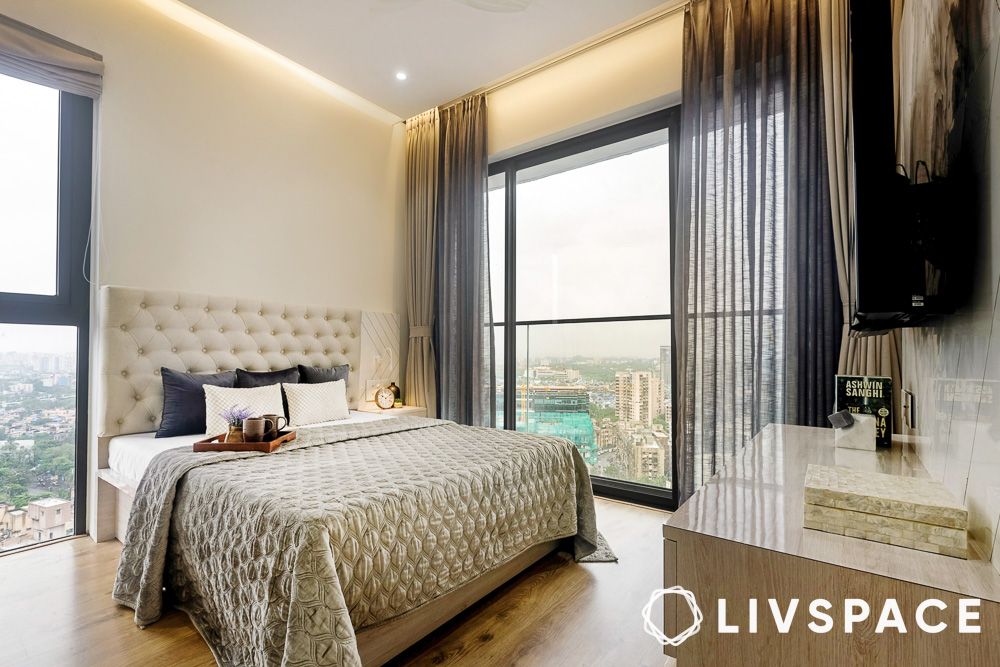 simple bedroom design with natural light