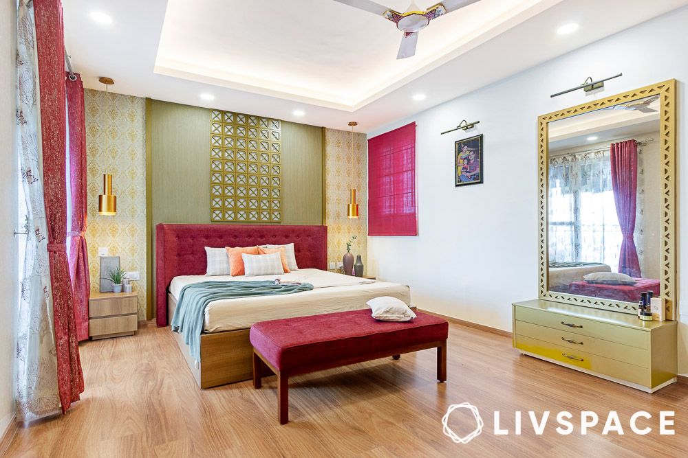 symmetrical simple bedroom design