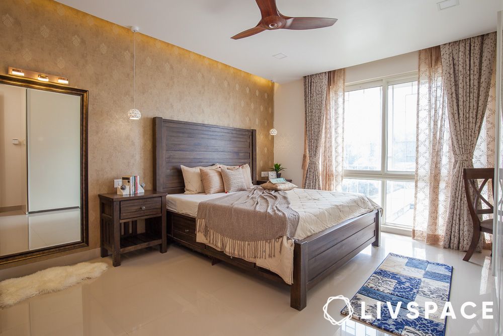 traditional wood simple bed design 1