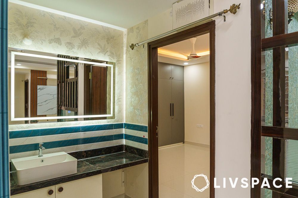 mirror with led lighting in my home tridasa villas