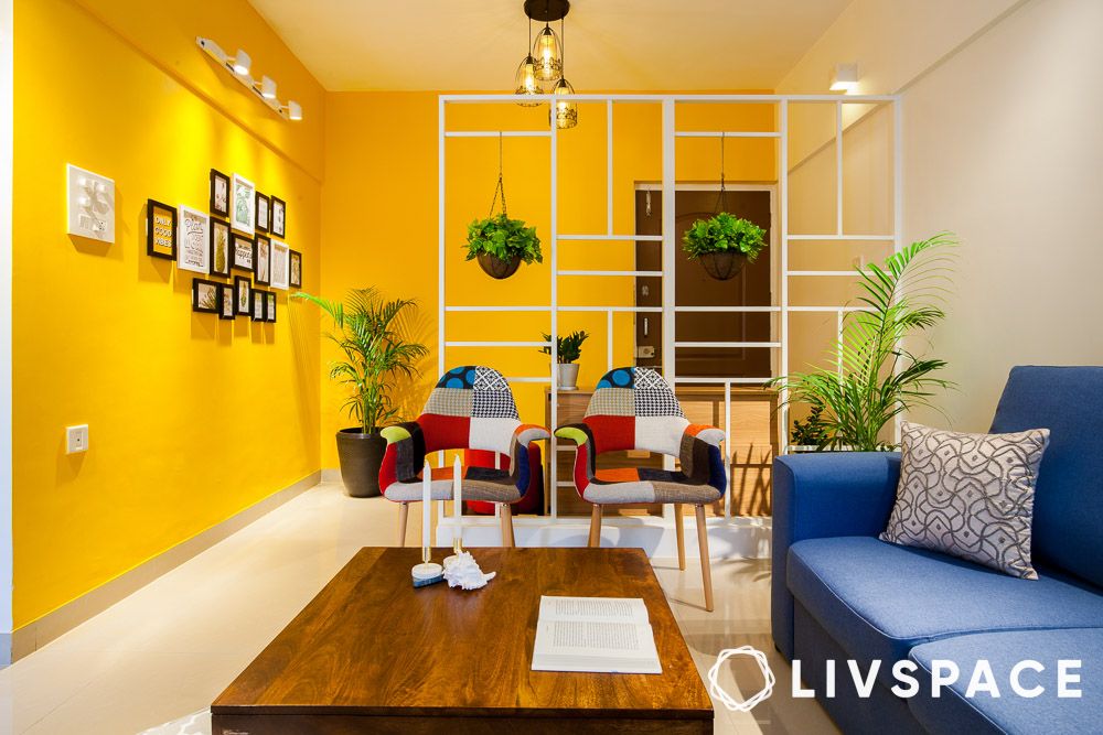 Slat room divider ideas for foyer or entrance