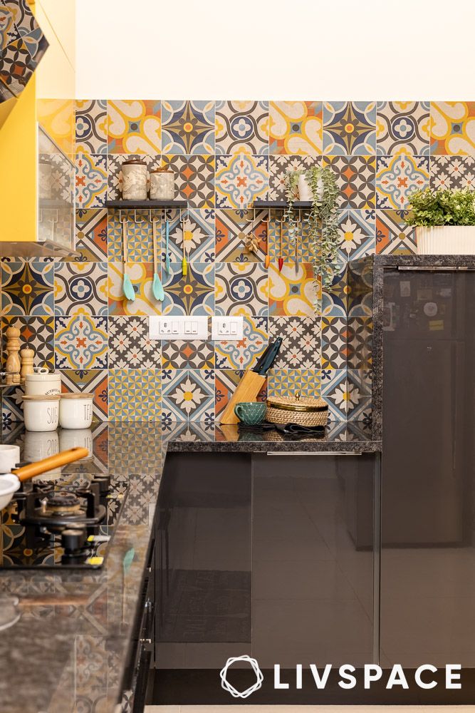 morrocan tiles in a kitchen