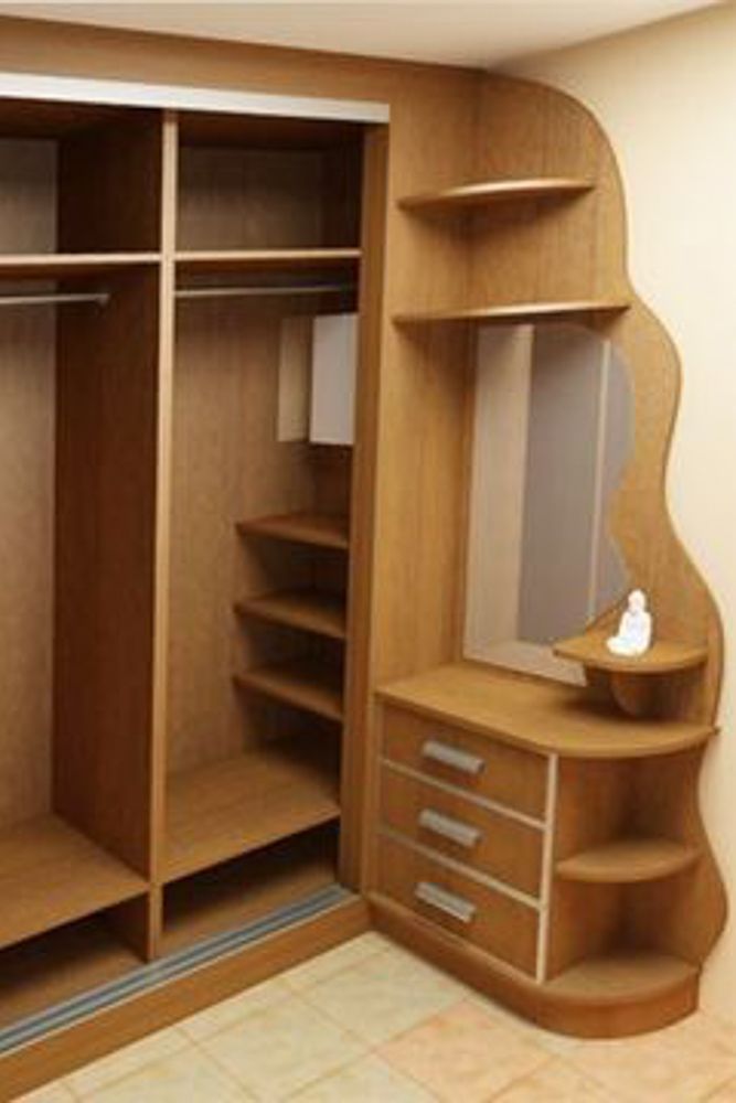 dresser with corner wardrobe