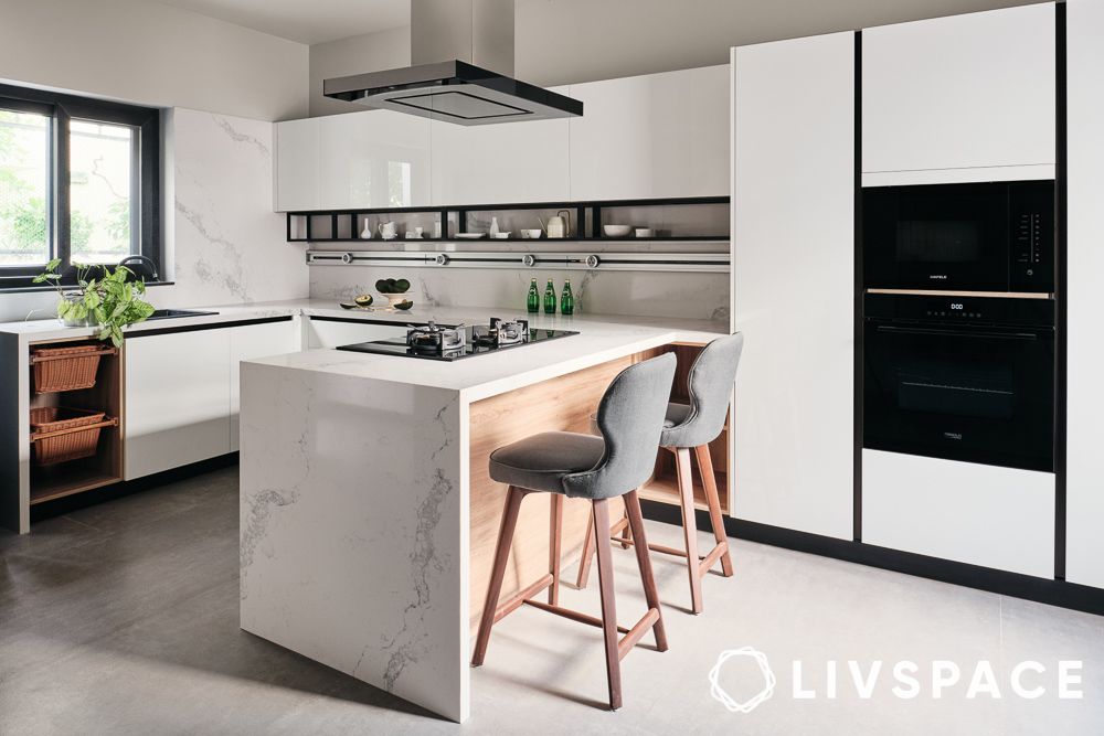 minimalist white kitchen