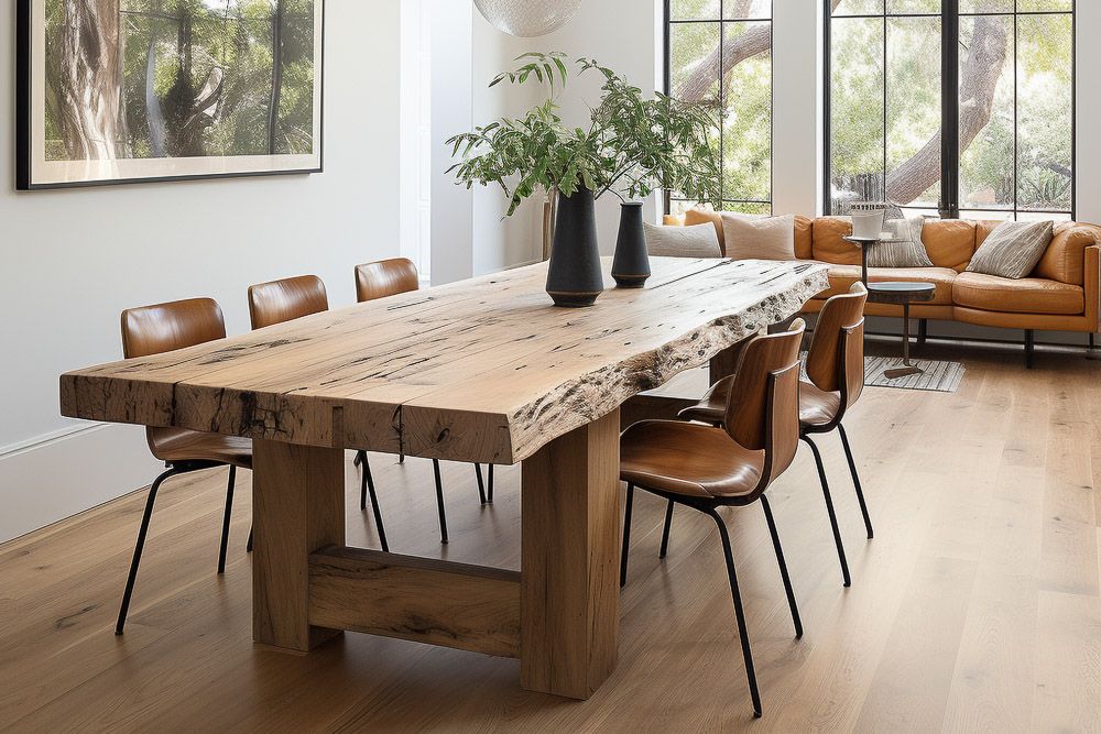 Sustainable modern dining table design