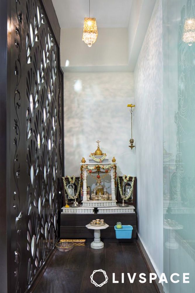 pooja room door designs with sliding jaali