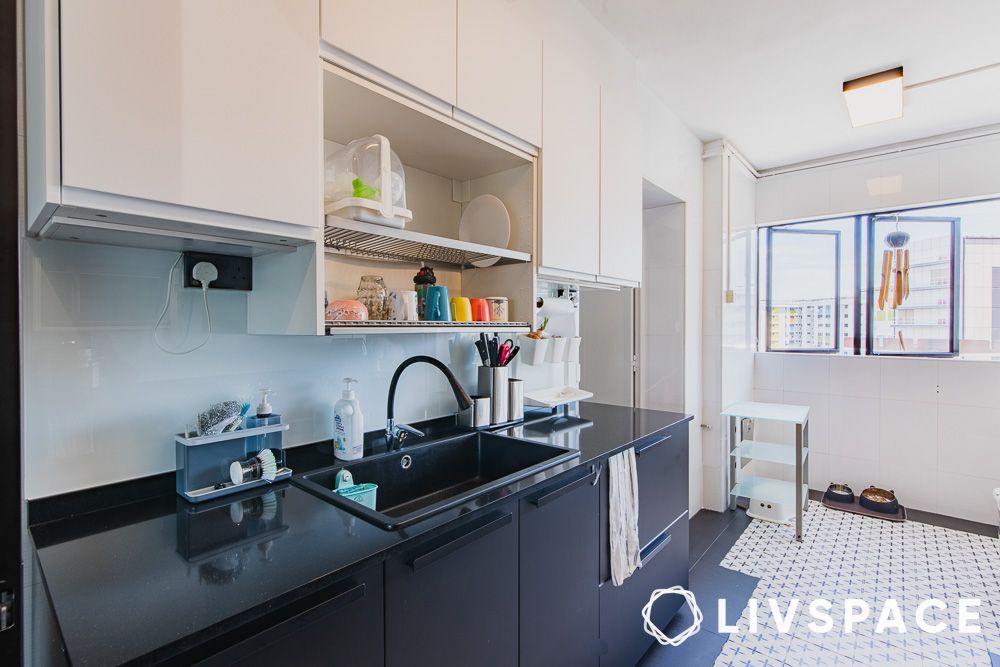 black and white kitchen design ideas one wall