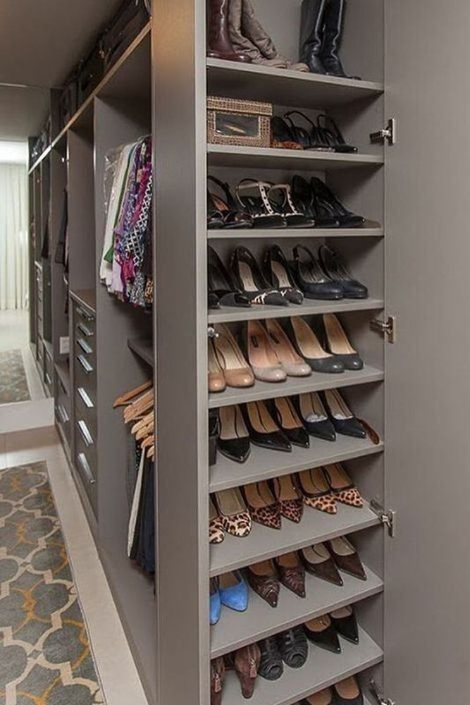 shoe organising solution for wardrobe