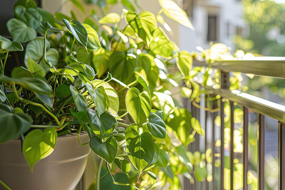 vastu for heartleaf philodendron plants at home in a balcony