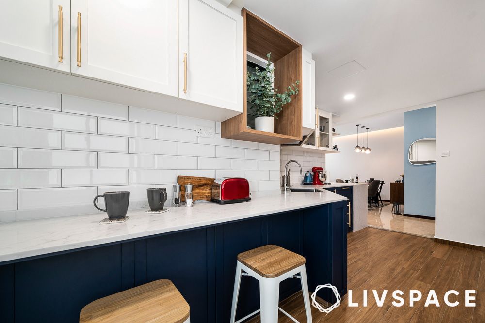 ceramic tiles in a modern kitchen backsplash