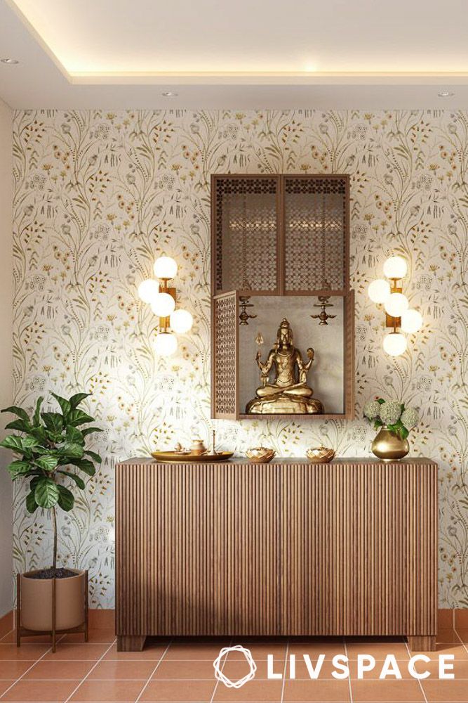 wooden mandir design for home