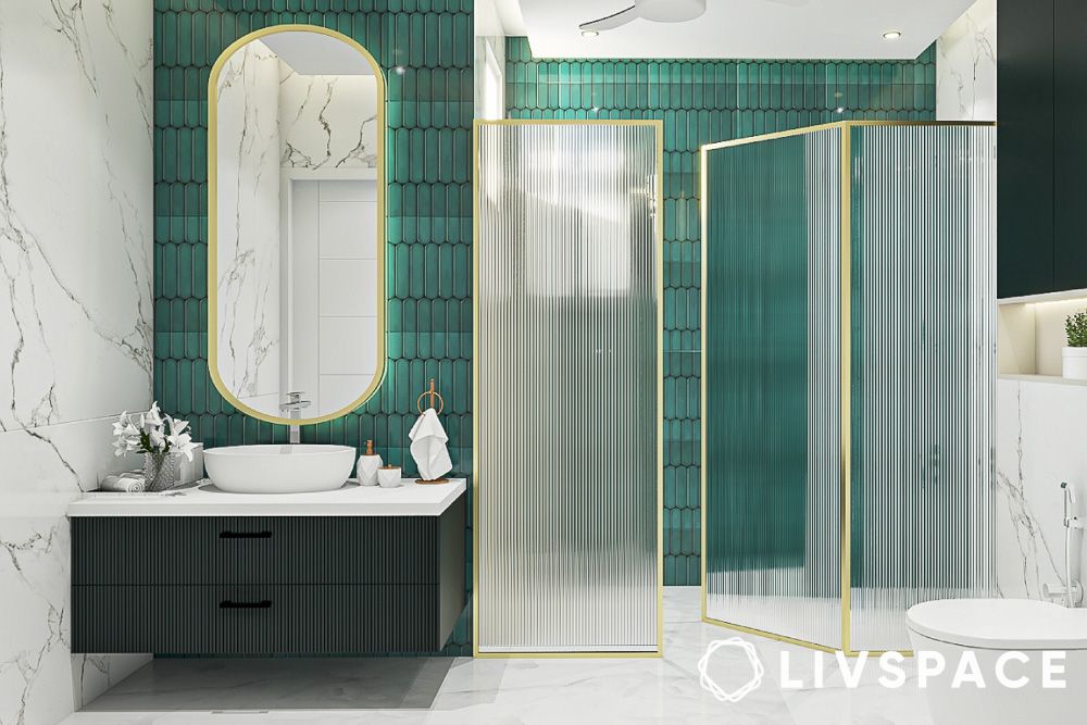 bathroom west facing house Vastu plan 1