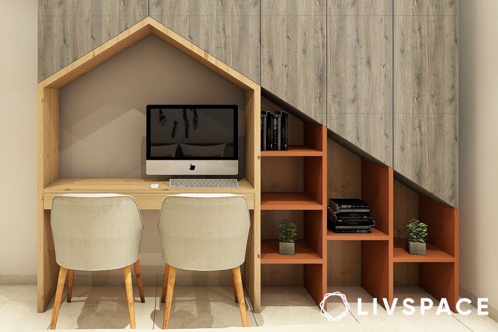 Study room or home office Vastu for plot facing west