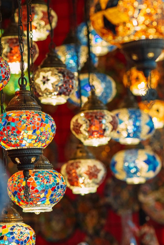 colourful lantern decoration