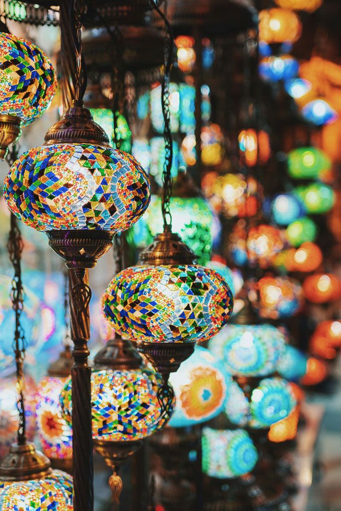 colourful bohemian lights
