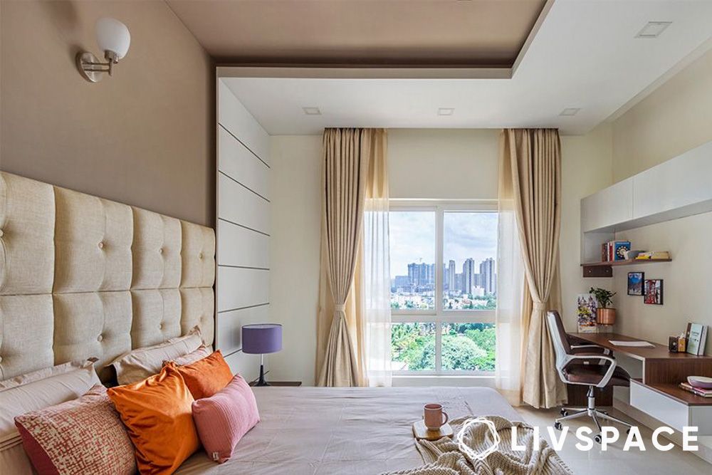 Floor to ceiling bedroom modern simple pop design