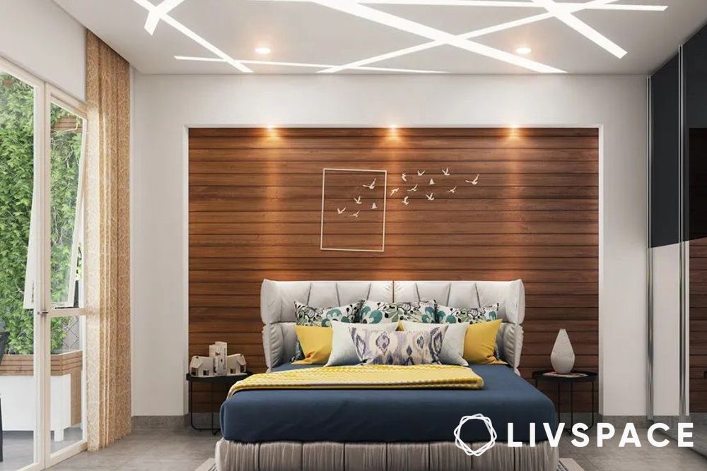 Zigzag royal POP design for bedroom