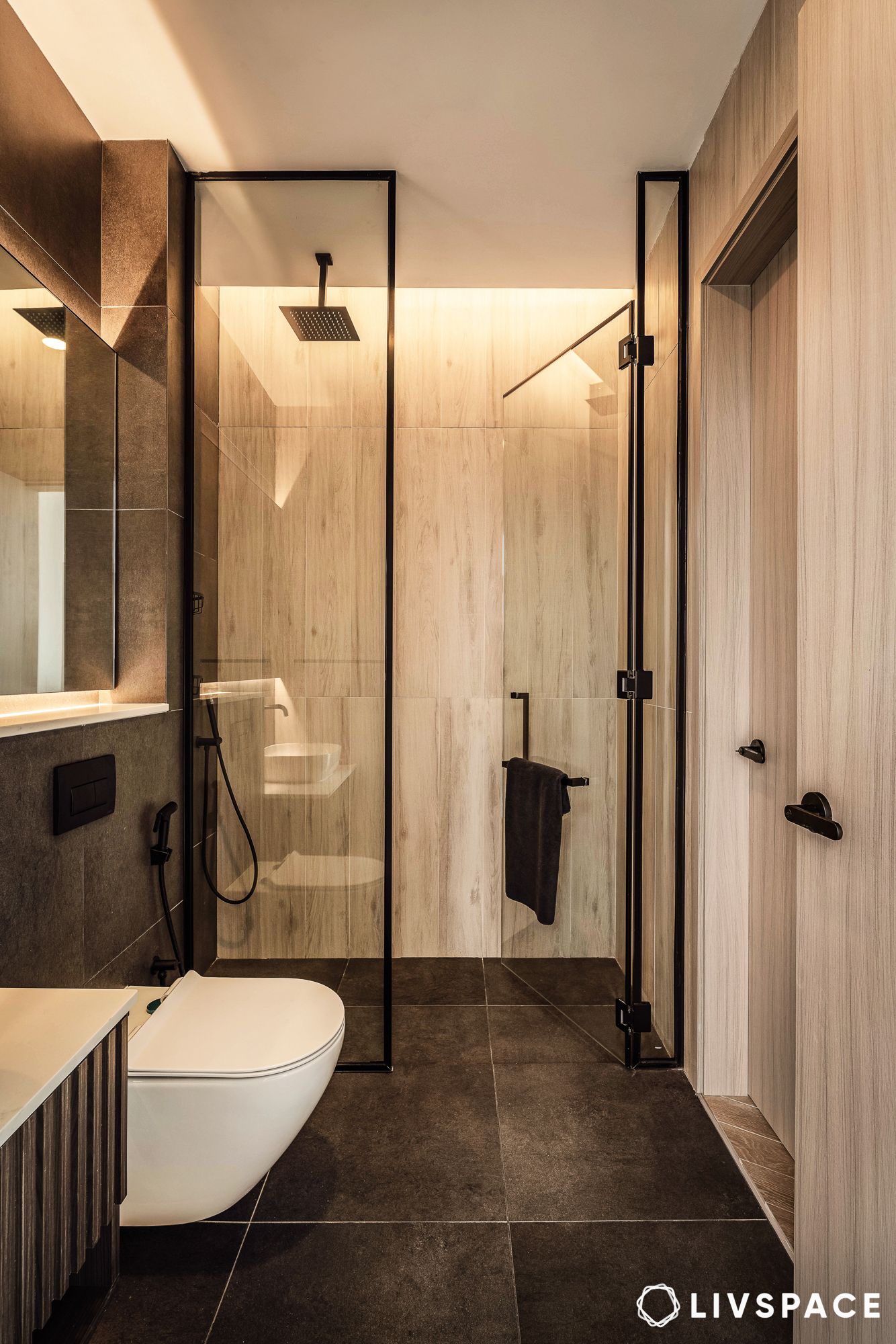 use light colours for small bathrooms