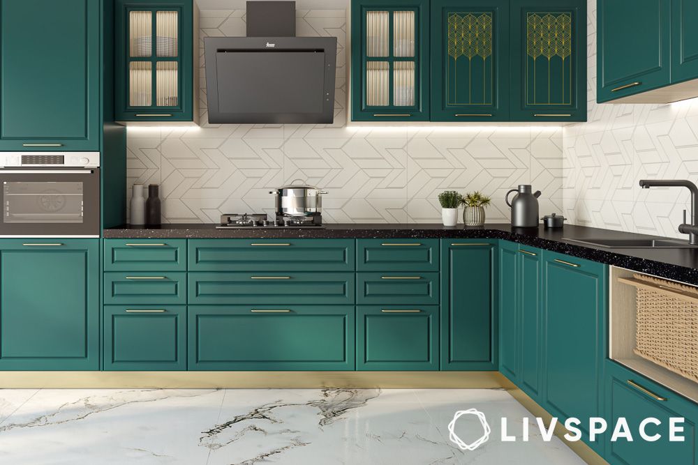 Kitchen tiles design for backsplash with patterned tiles