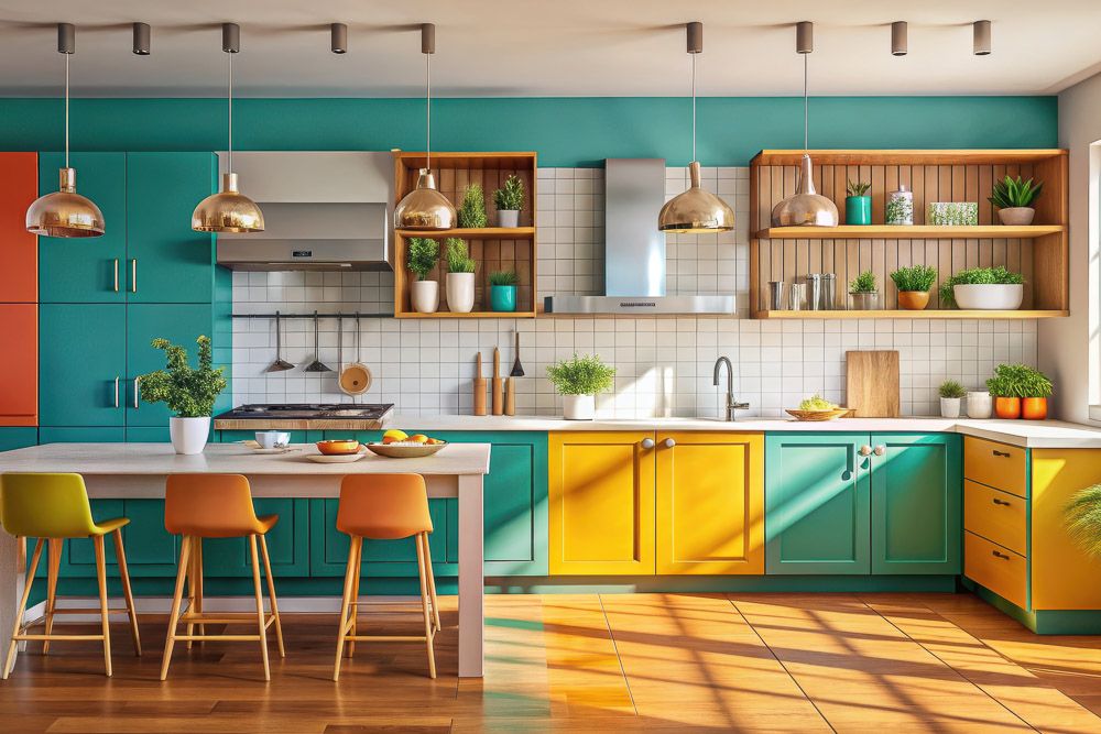Kitchen style trends with mixed materials