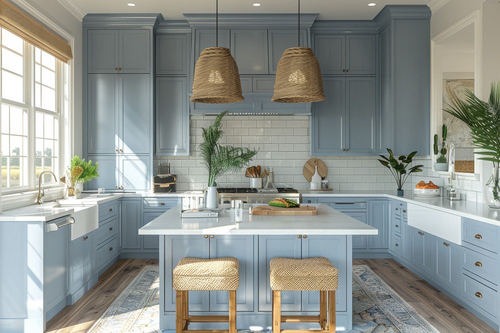 Beach kitchen style trend design 2025